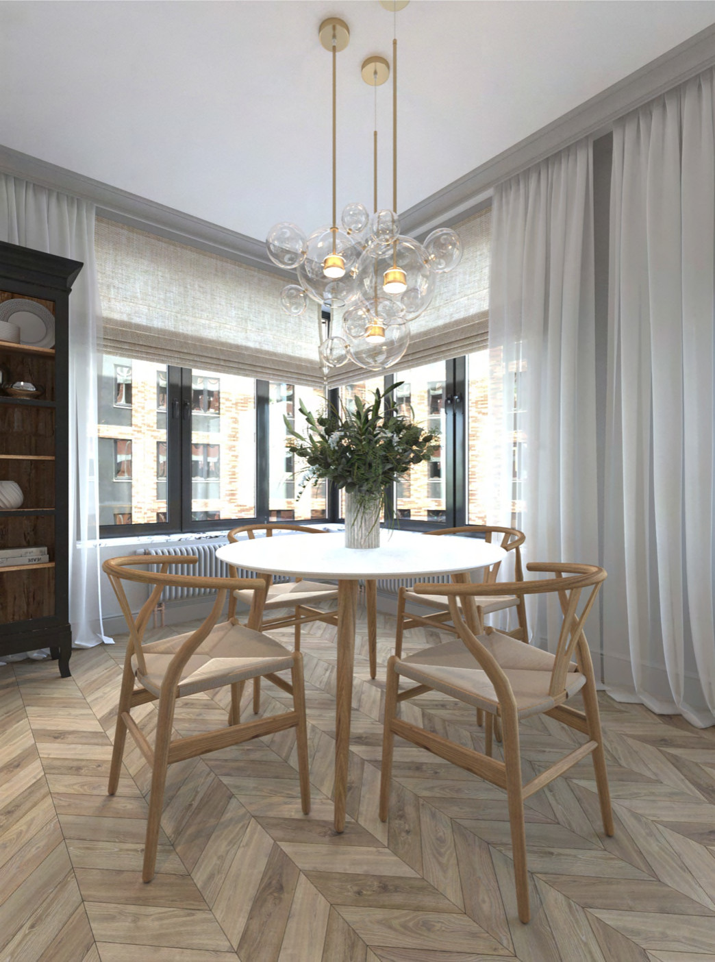 Дизайн проект ЖК Серебряный Фонтан 78м2