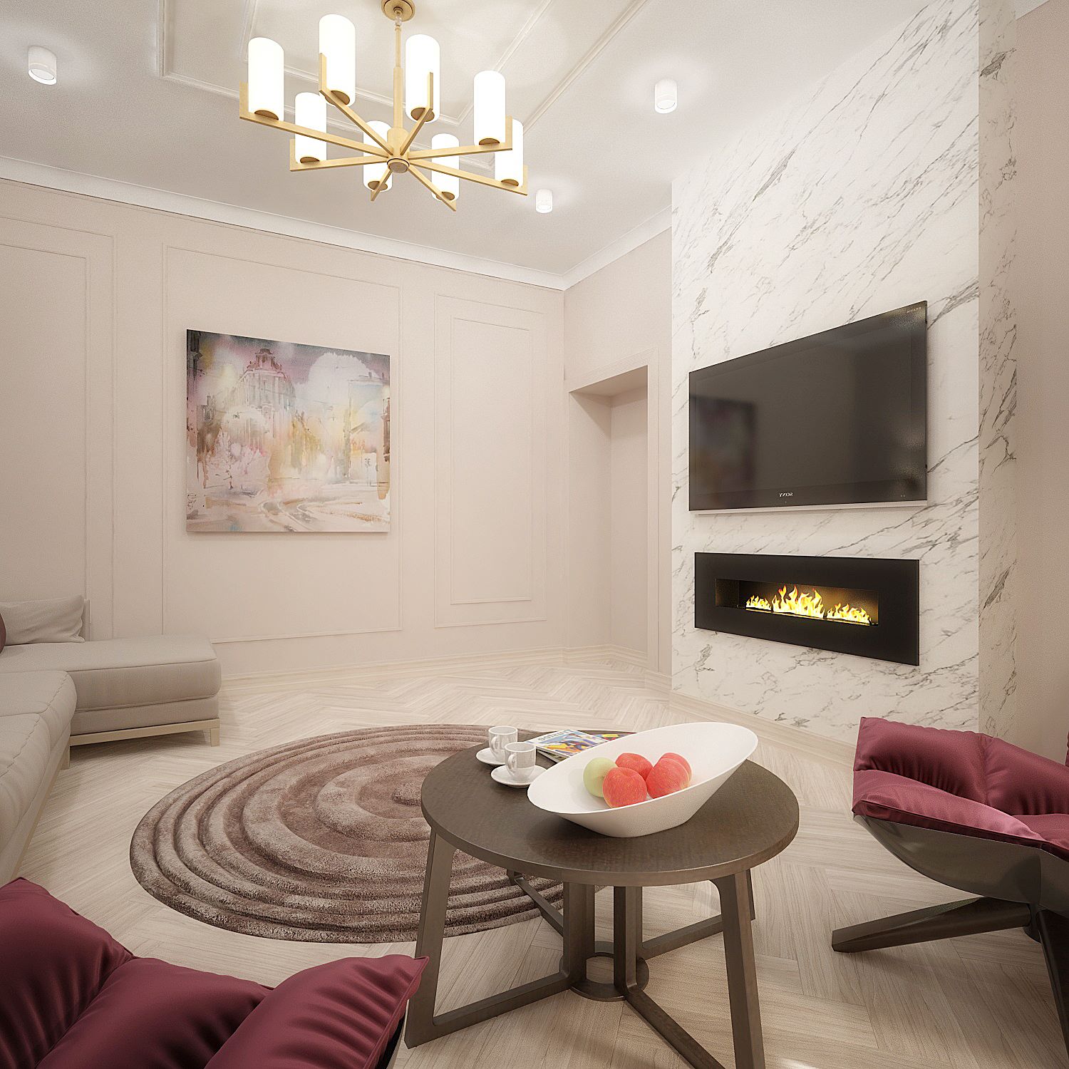 Обложка проекта: Винный оттенок как акцент