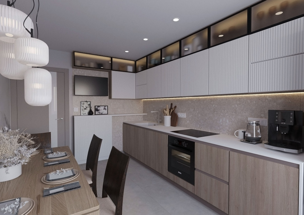 Кухня и санузел в японском стиле