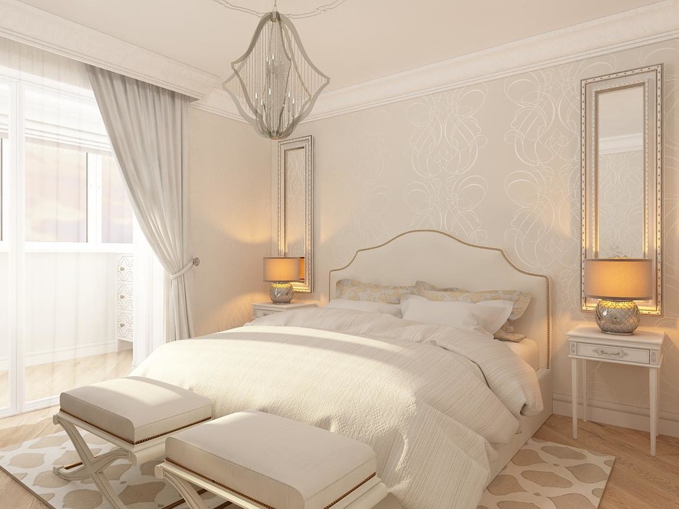 Квартира с белой спальней