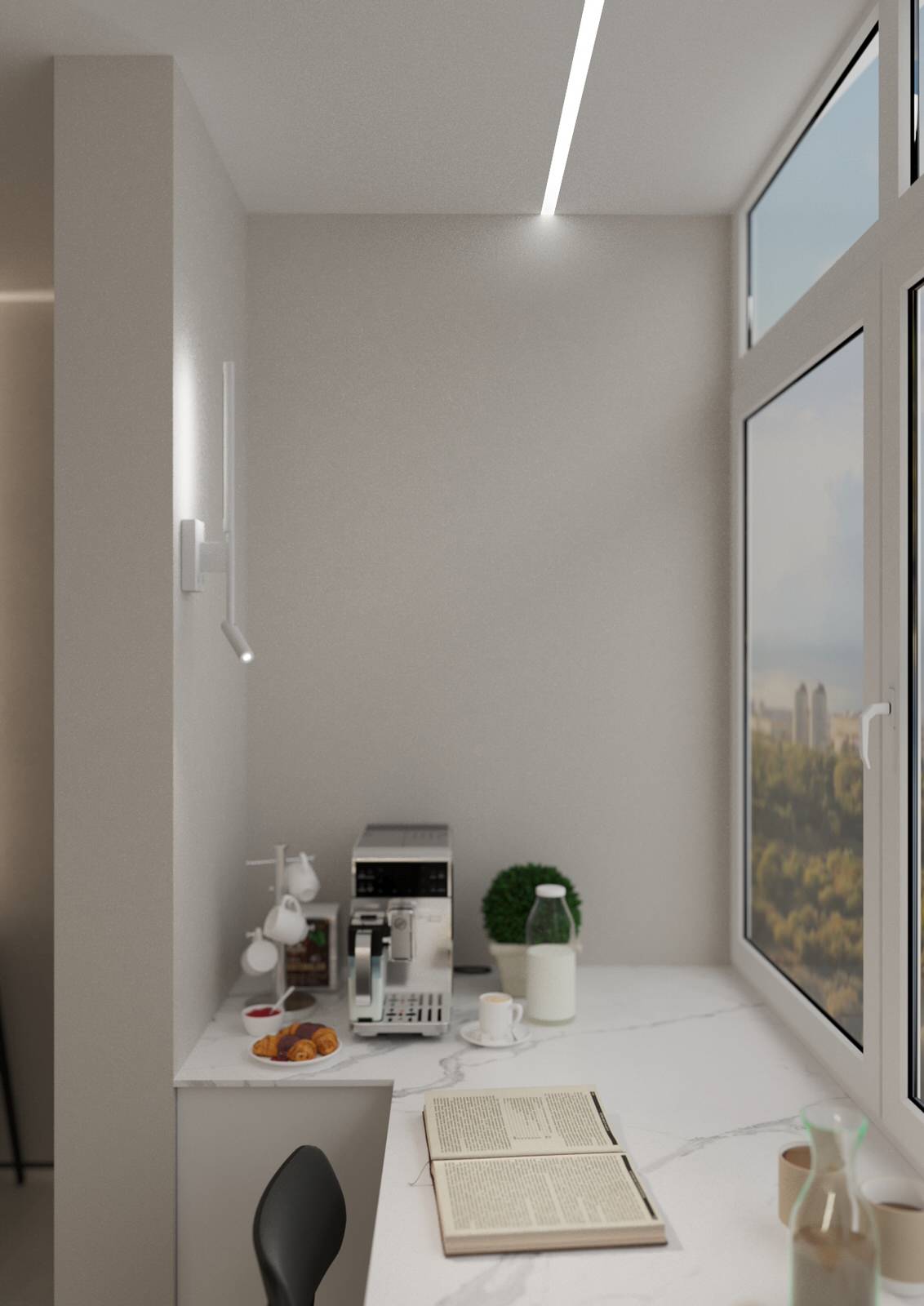 Interior design of an apartment with a children's room