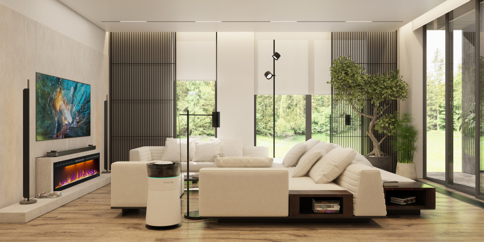 Современная гостиная комната