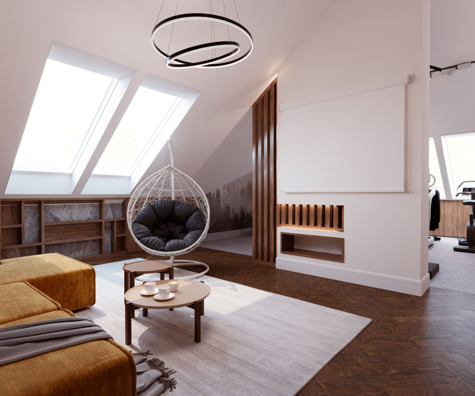 Мансардный этаж загородного дома