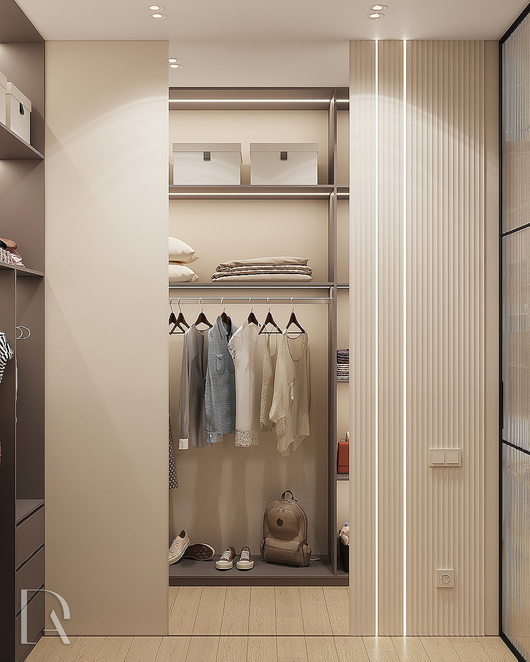 Гардеробная при детской 3,7 м2