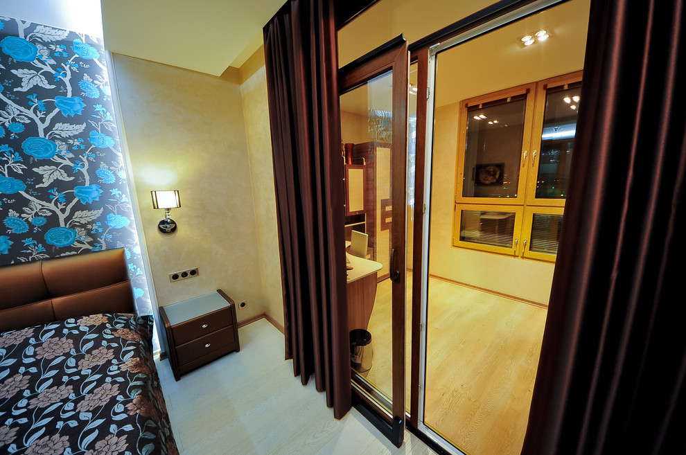 Скай Форт. Необычный интерьер квартиры площадью около 100 м2