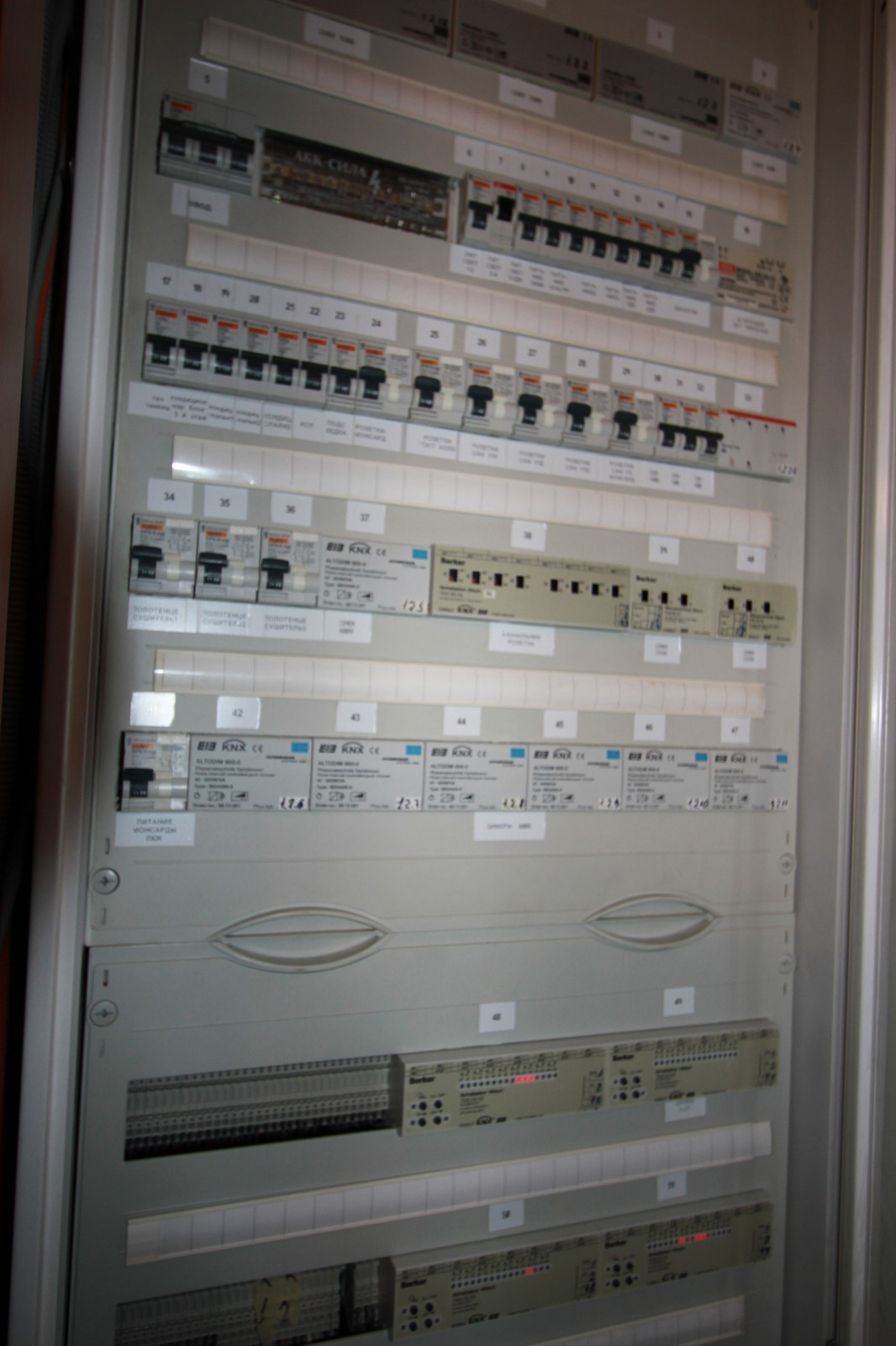 Автоматизация коттеджа на шине KNX