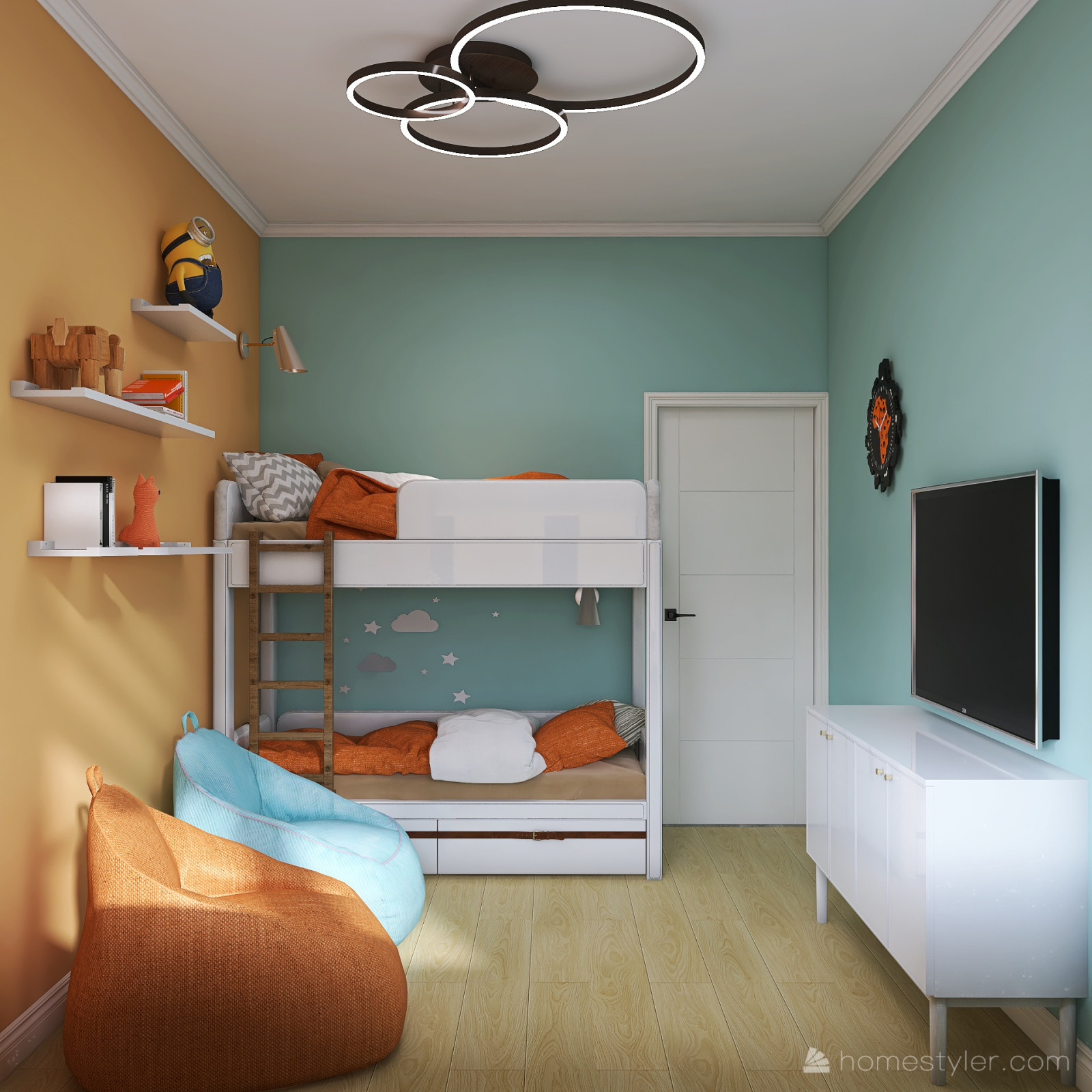 Проект двухкомнатной квартиры для семьи с детьми