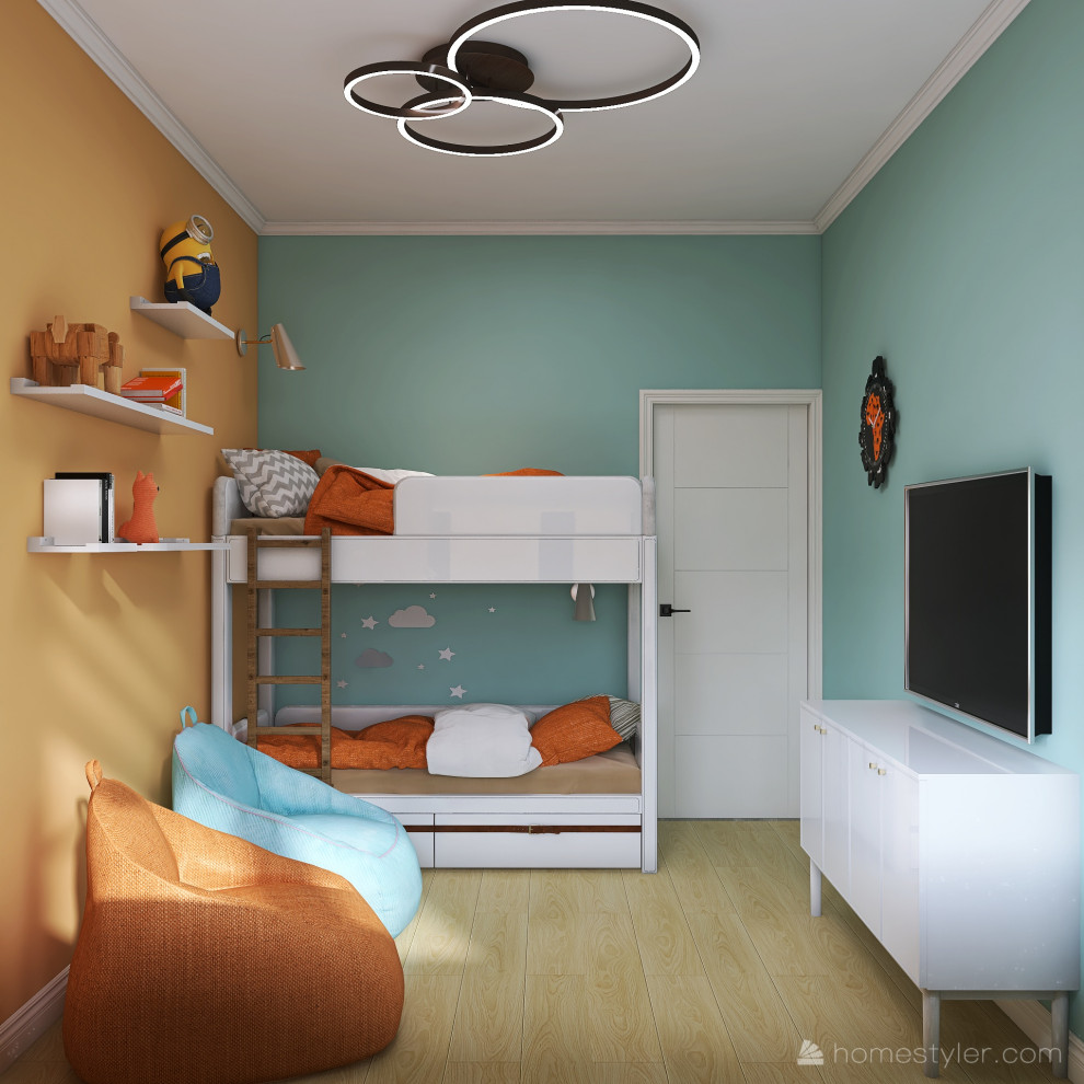 Проект двухкомнатной квартиры для семьи с детьми