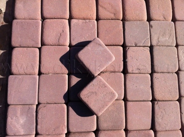 Брусчатка из камня песчаника для пешеходной зоны