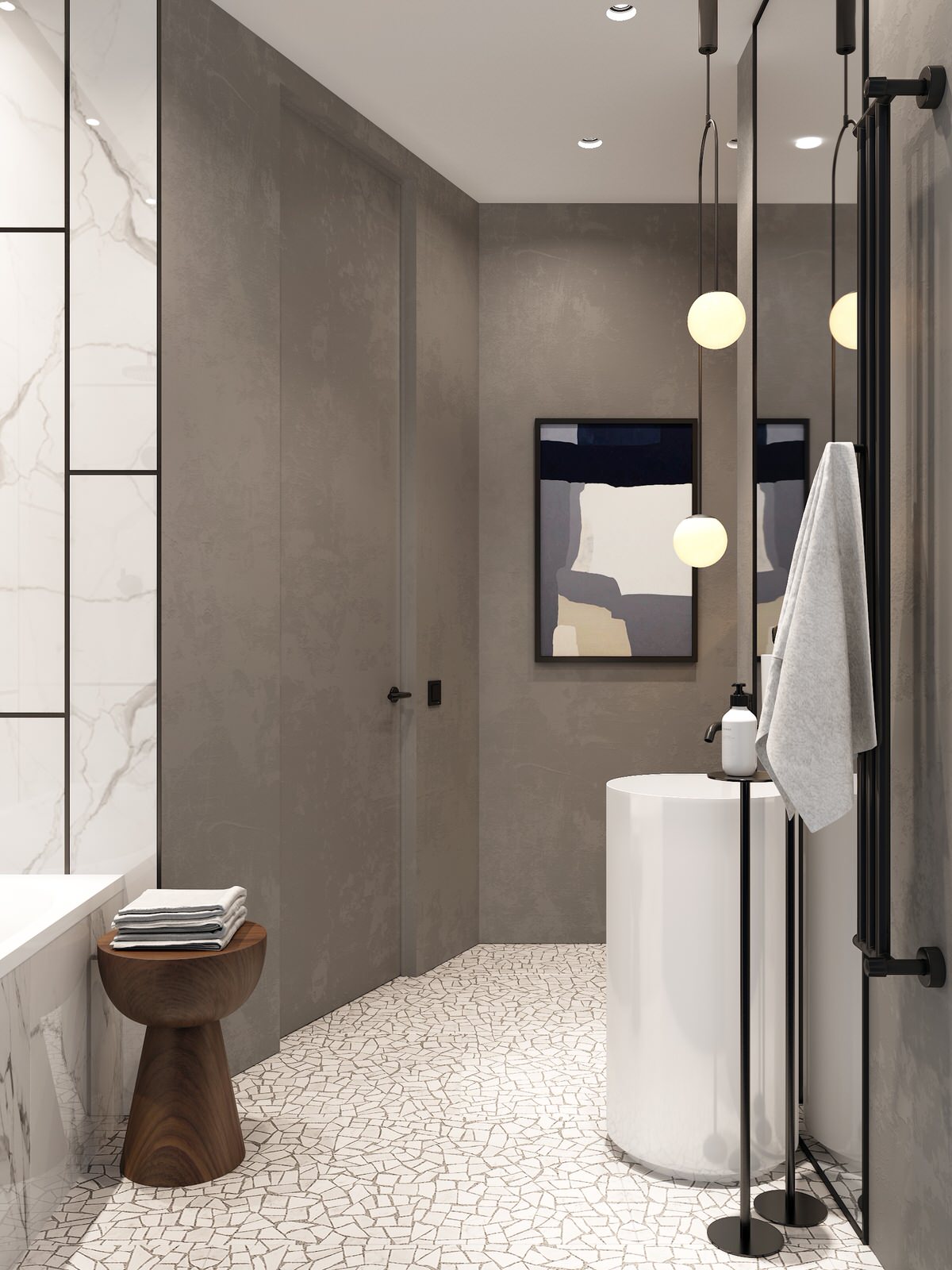 Обложка проекта: Ванная в ЖК Александровский