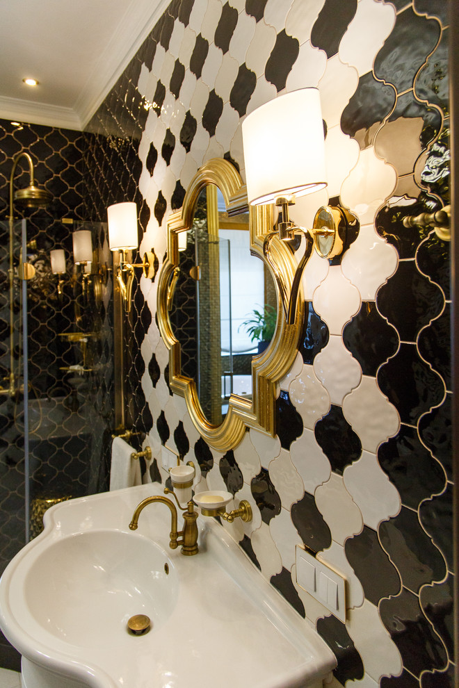 Интерьер загородного дома с двусветным пространством