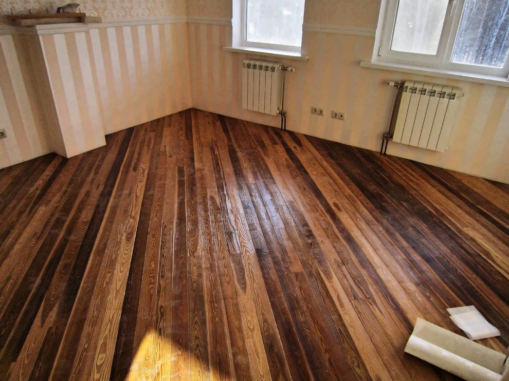 Полы из лиственницы в Московской квартире