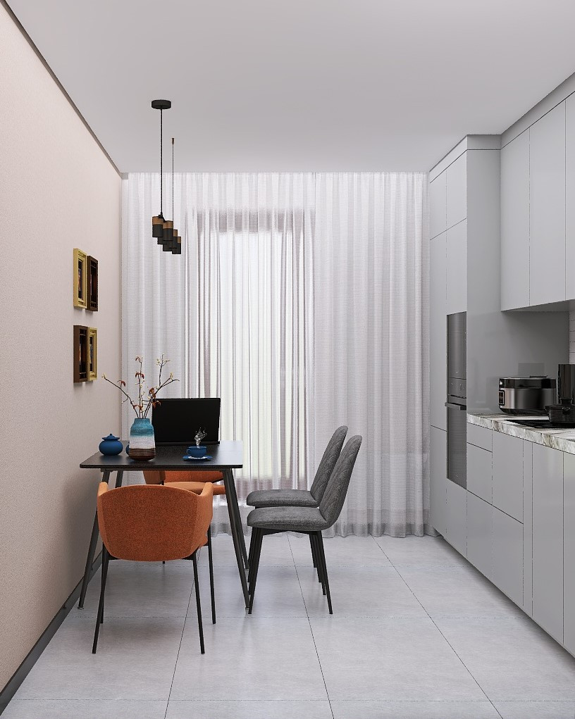 Стильная двушка для семьи из 4-х человек!