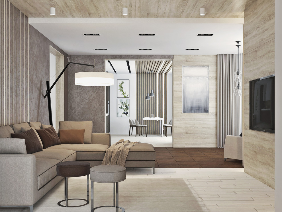 Обложка проекта: Кухня и гостиная в загородный дом