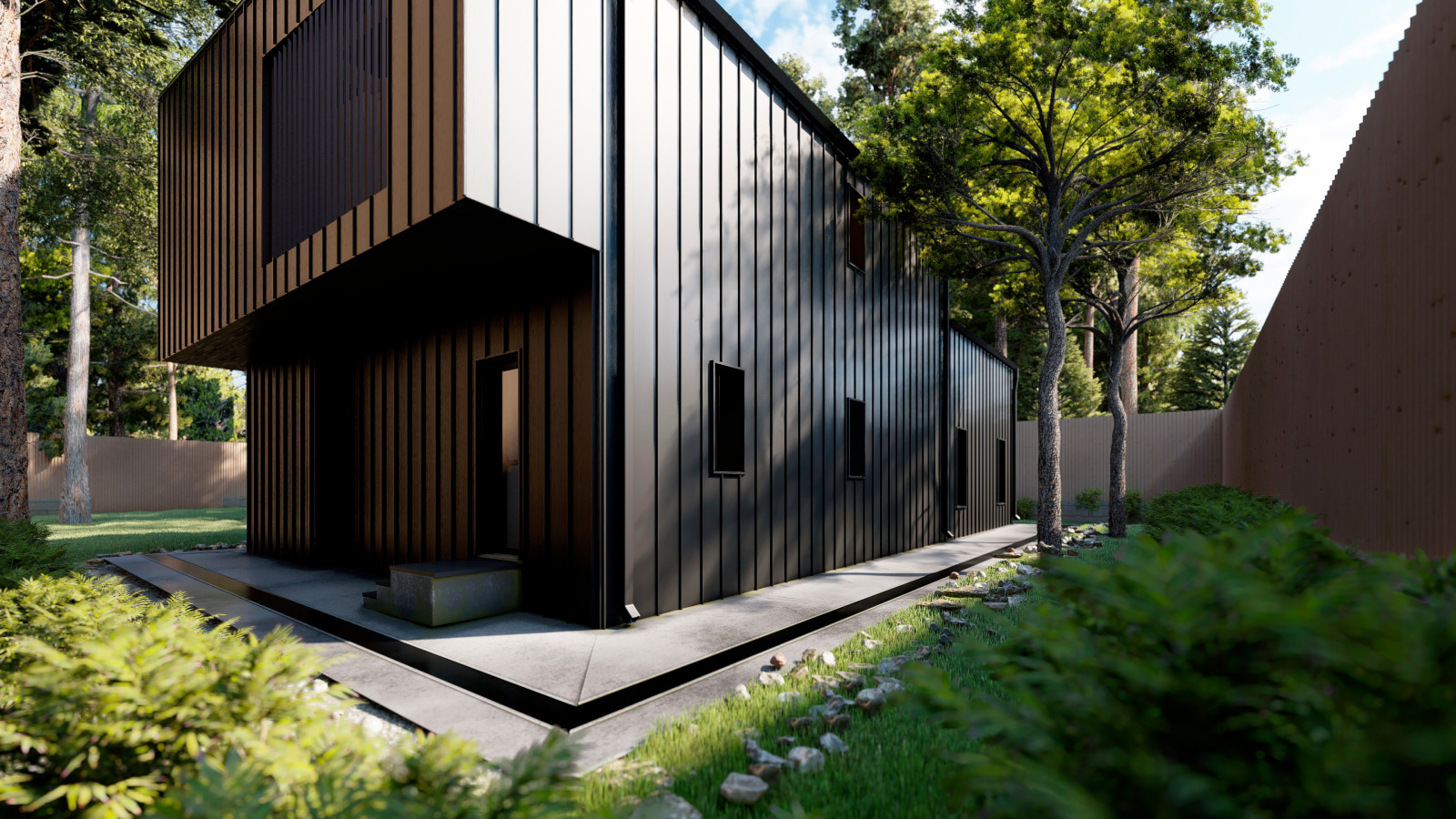 Штутгарт: фахверк с плоской кровлей