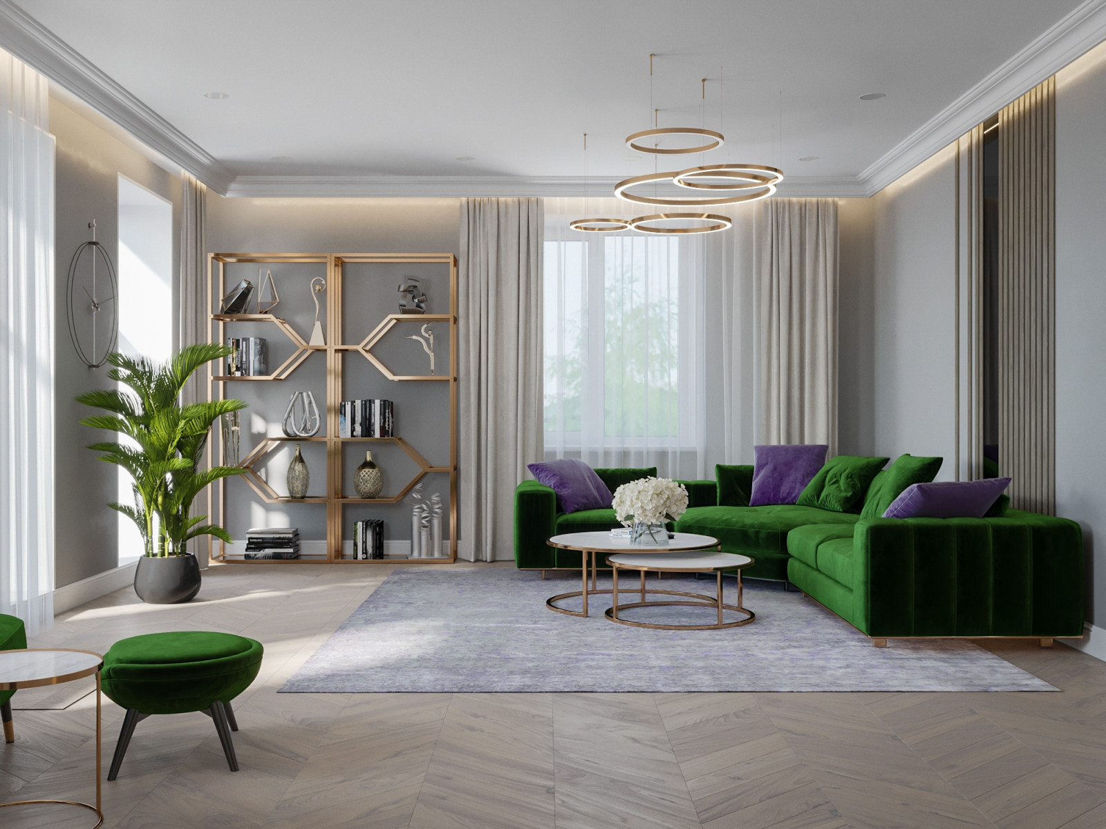 Дизайн загородного дома (1 этаж)