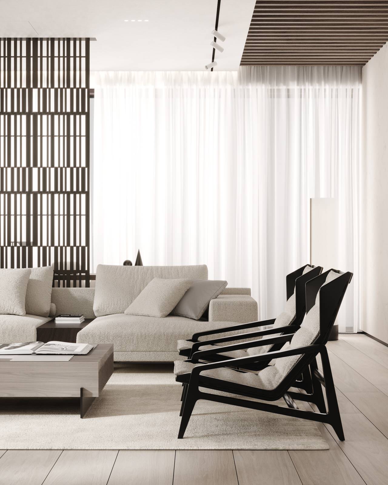 Modern megalopolis apartment