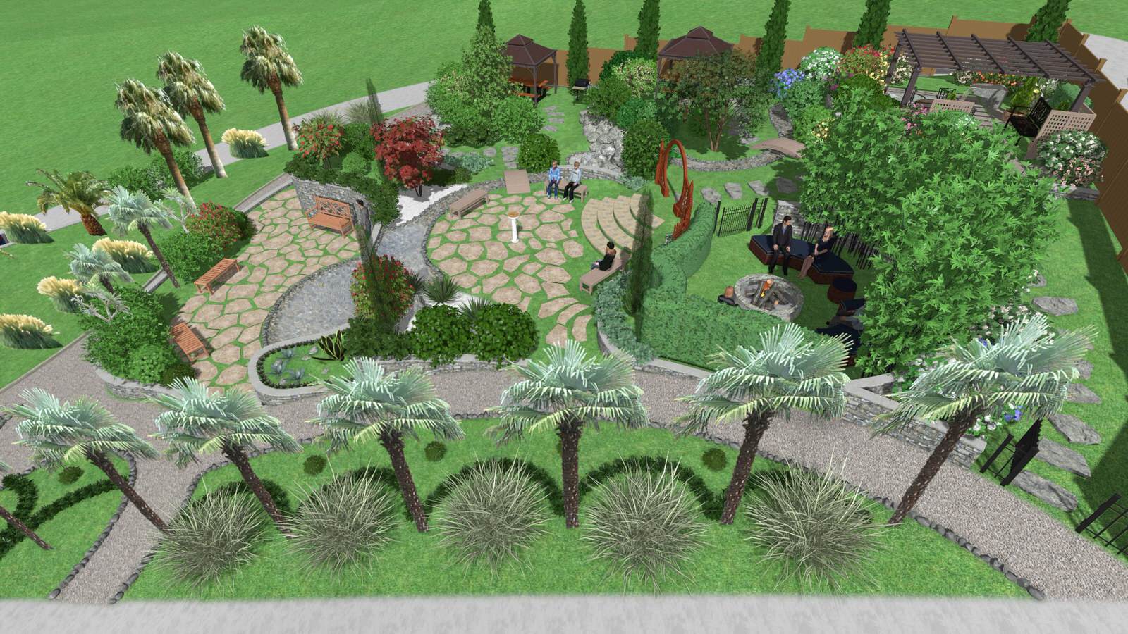 Общественная территория частной гостинницы