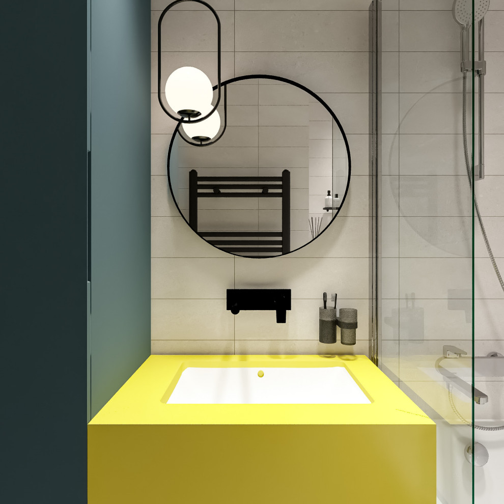 2020. 05. 02. Проект дизайна интерьера квартиры (ванная комната и санузел 2)