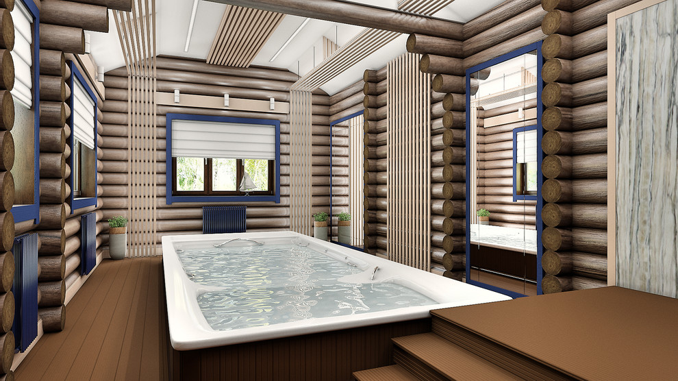 Интерьеры деревянного дома