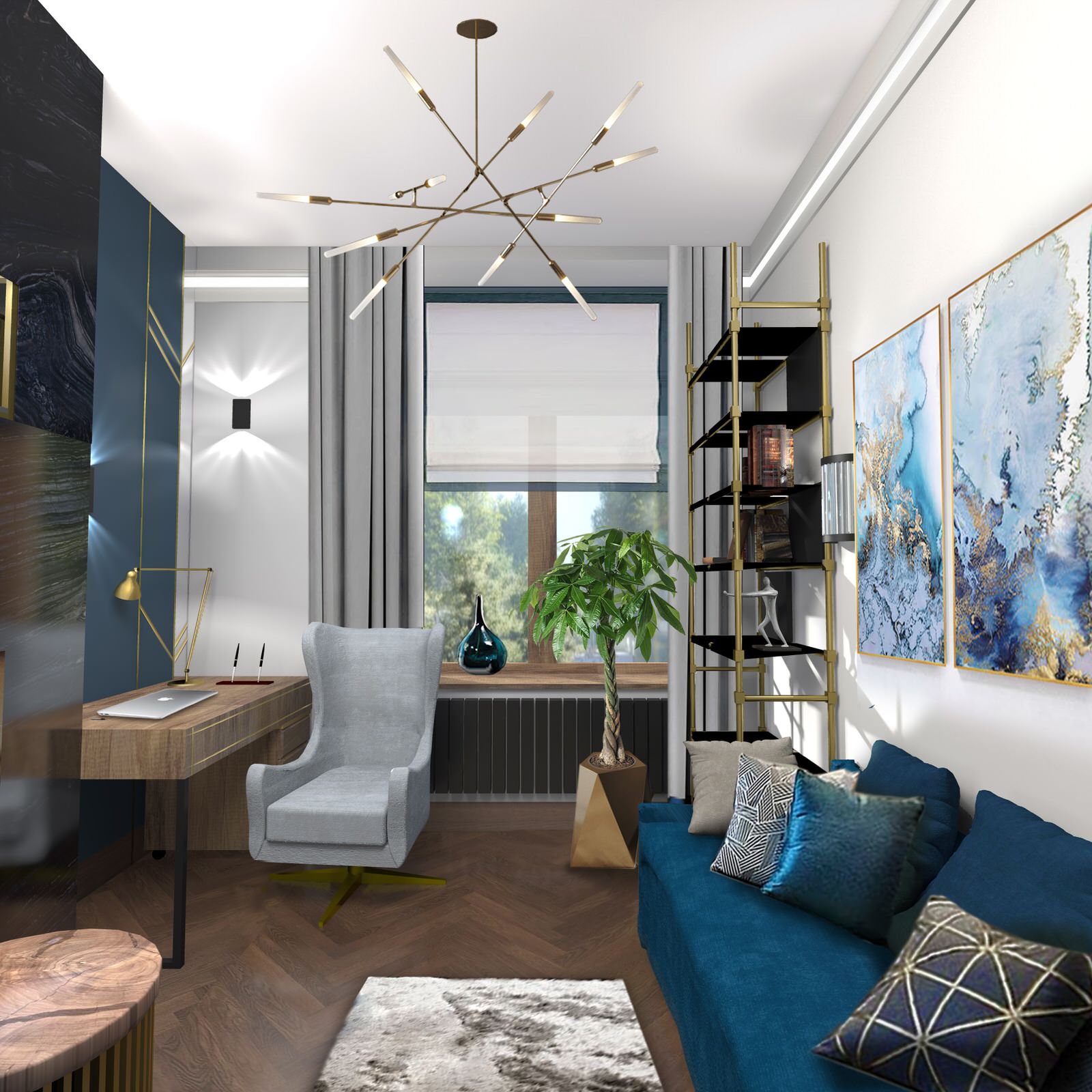 Квартира для молодой семьи 150м2