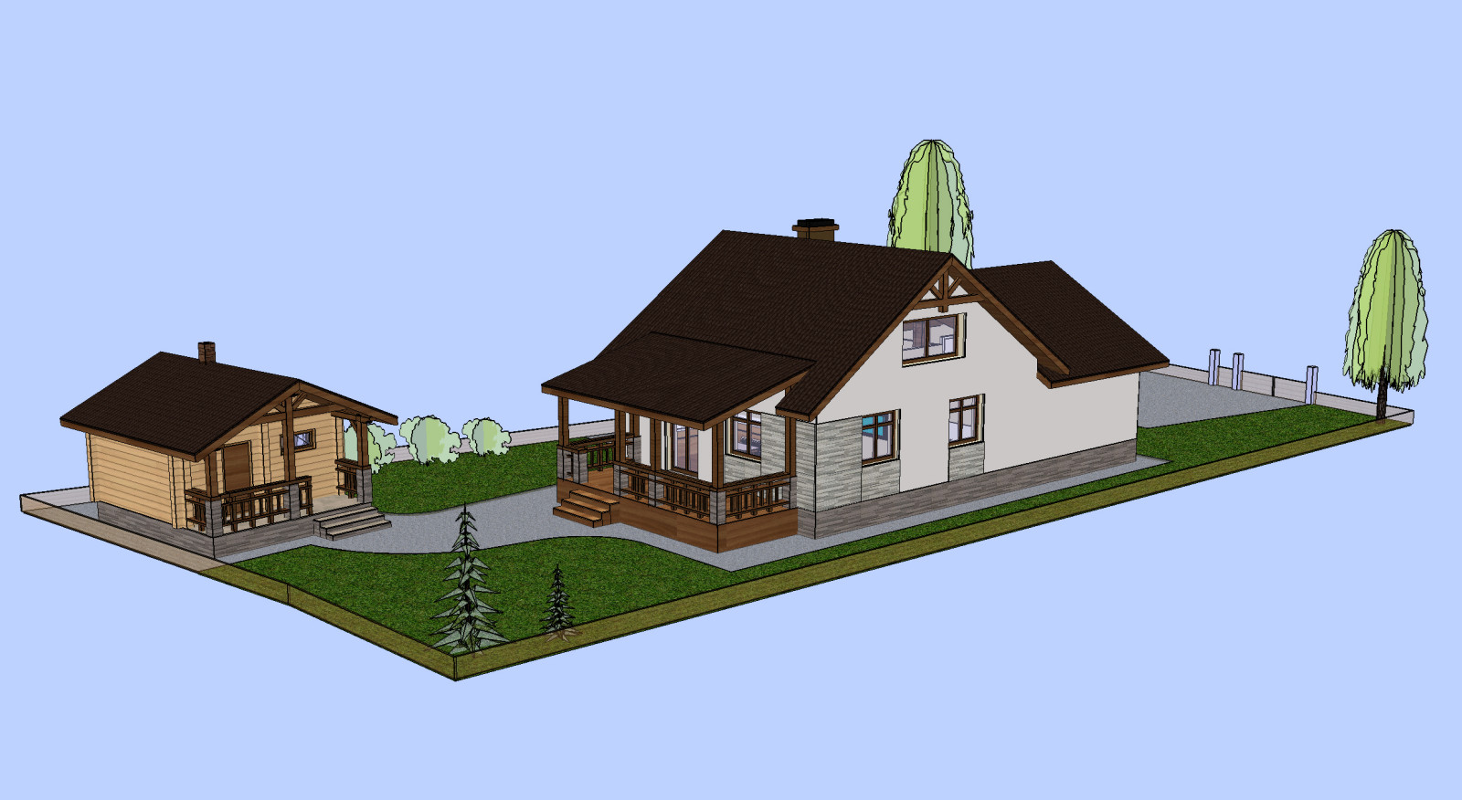 Обложка проекта: п. Урожай, 2021. Жилой дом, Общая площадь 116 м2