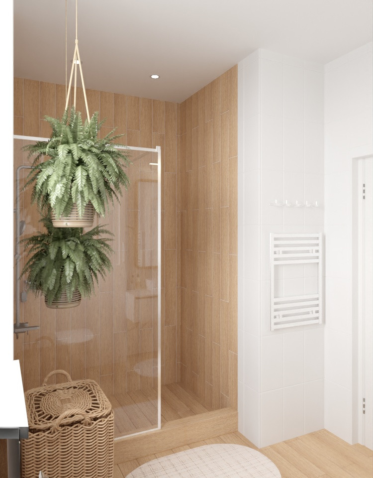 Частный дом в белом цвете