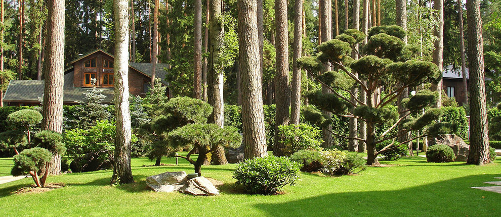 Сад с водоемом в КП " Сосновый Бор"