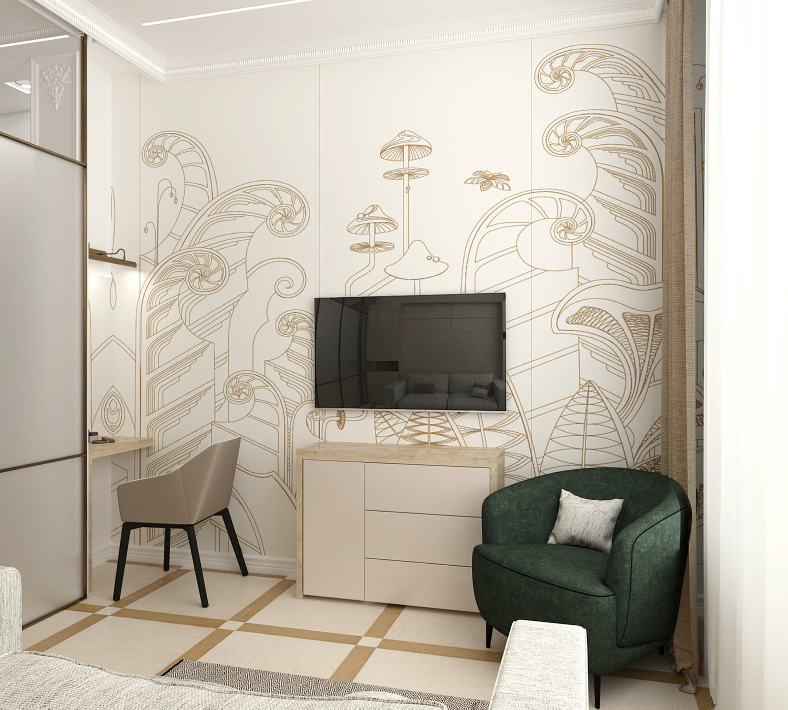 Квартира, 46 кв., ЖК "Сердце Столицы", для мамы и дочки, 2020 г.