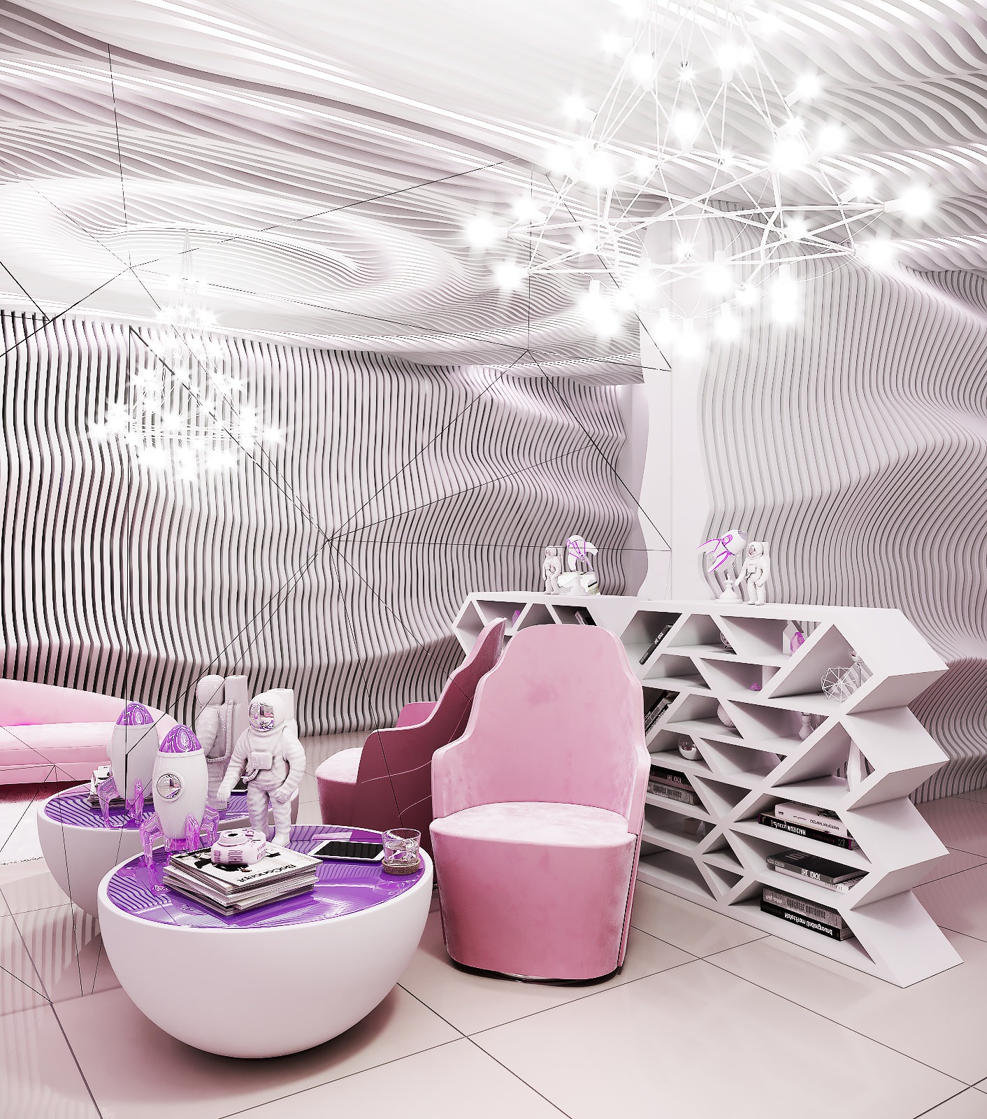 "BEAUTY-РАКЕТА" Космический офис для бьюти блогера