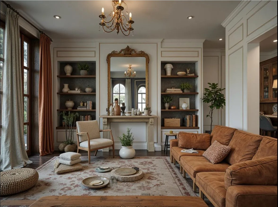 Интерьер дома в неокупеческом стиле