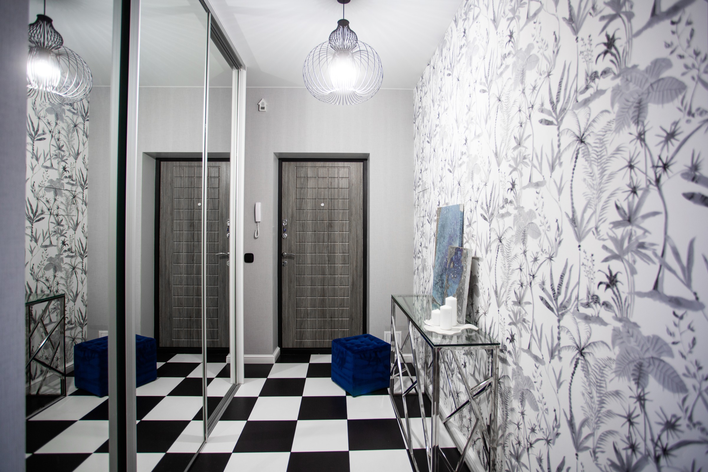 Интерьер однокомнатной квартиры "Фуксия"