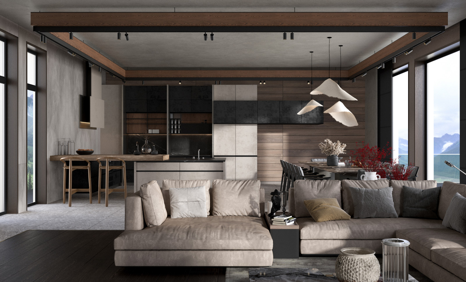 Интерьер дома в Крыму по проекту студии Пейковых