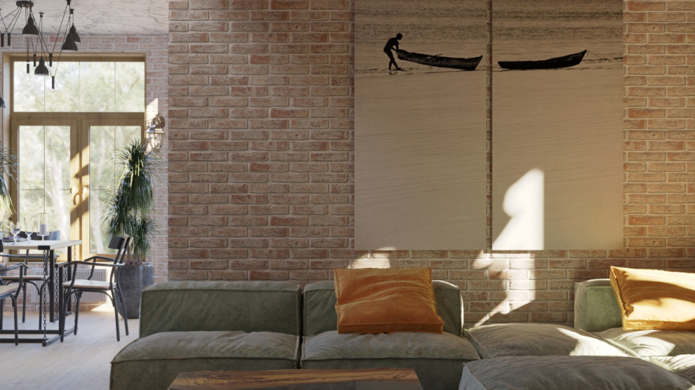 Проект пристройки кухни-гостиной к дому (визуализация и реализация)