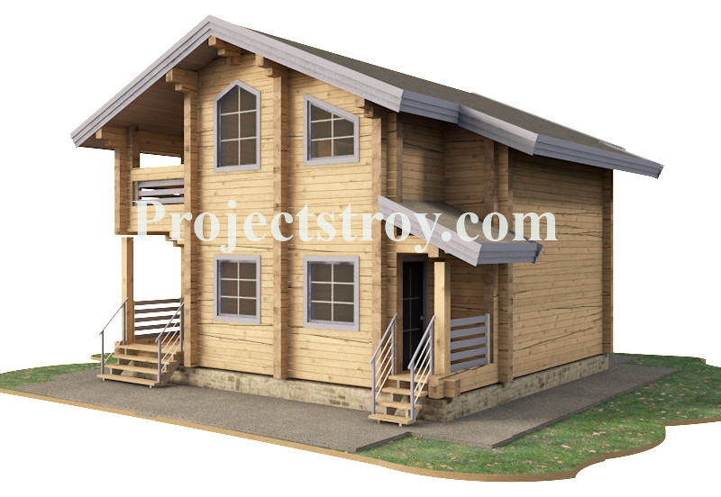 Деревянный дом из клееного бруса