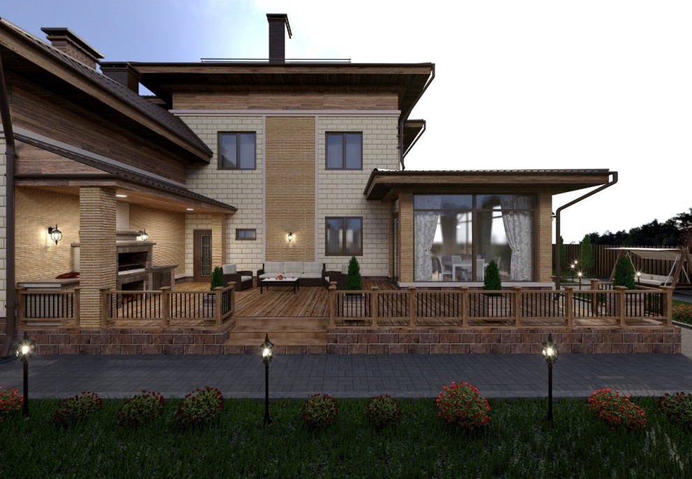 Архитектурная концепция индивидуального жилого дома КП "Новорижский"