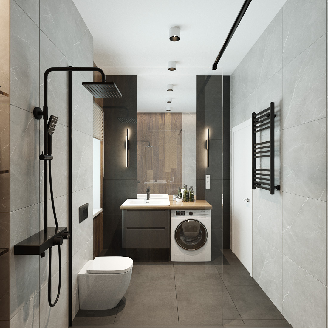 Загородный дом в одном уровне