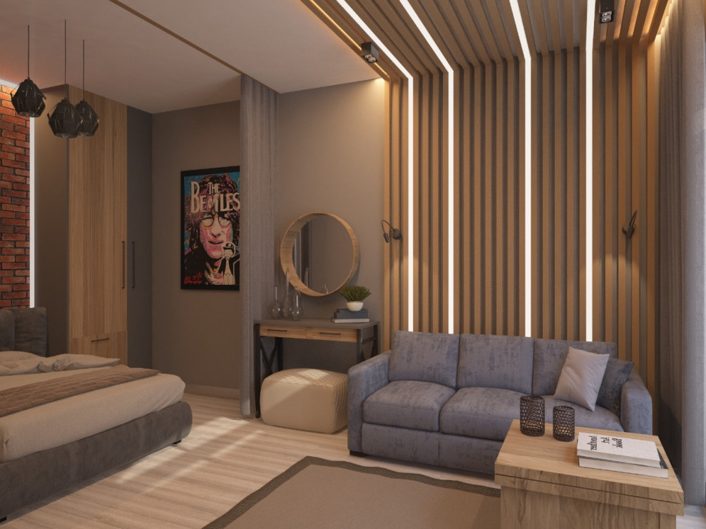 лофт в однокомнатной квартире