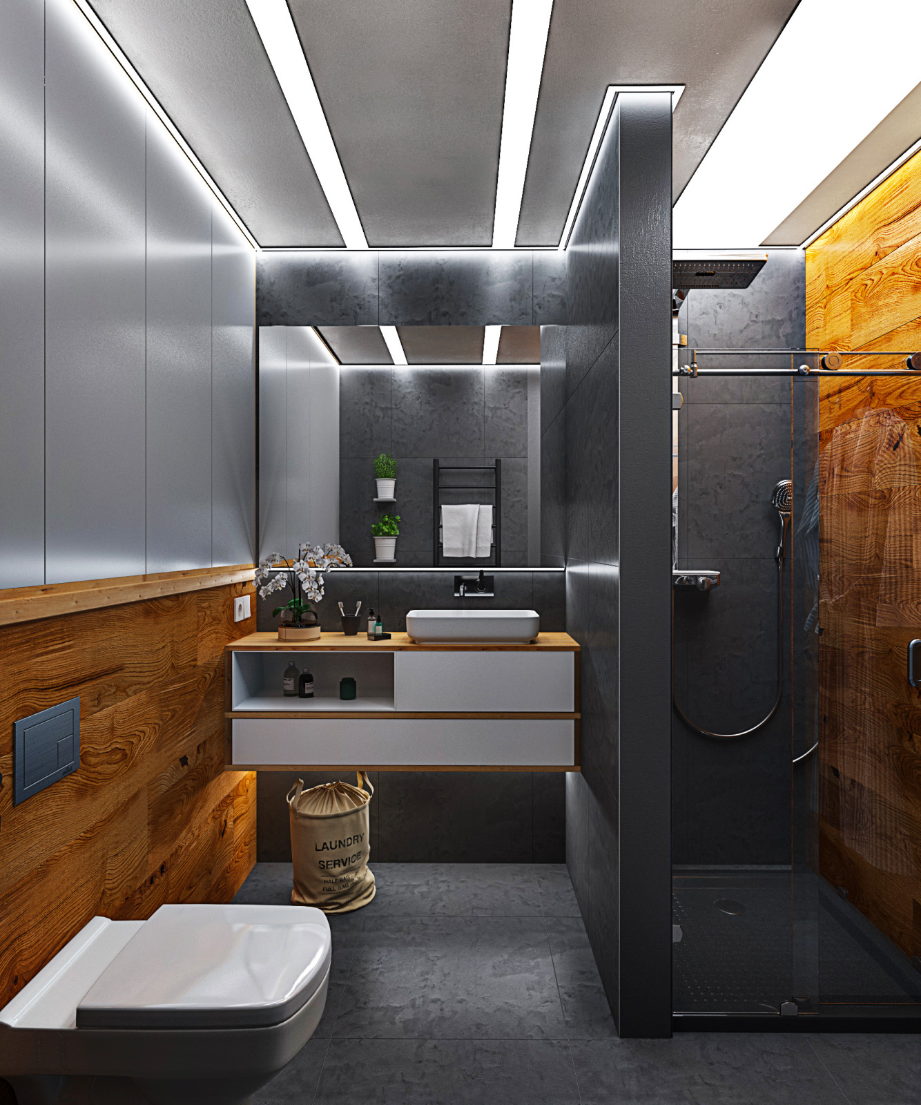 Интерьер небольшой двухуровневой квартиры студии в стиле лофт