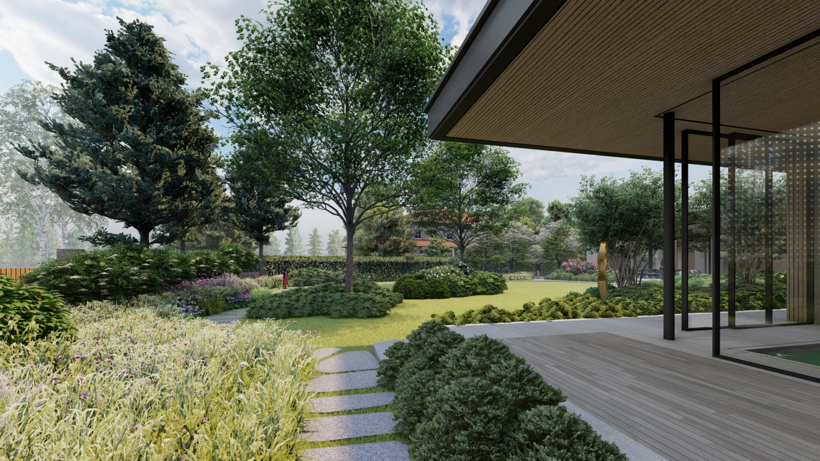 Сад с японским акцентом. Миллениум Парк . 2021 г.