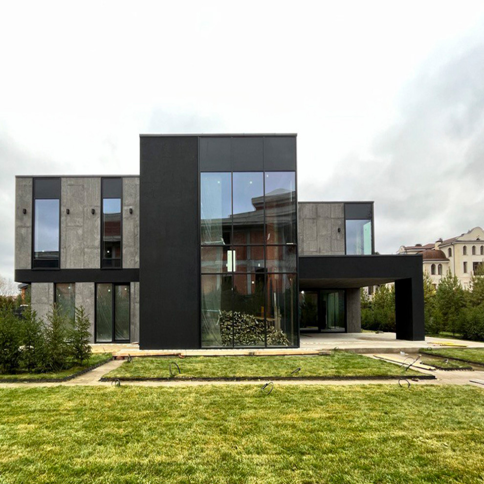 ЗАГОРОДНЫЙ ДОМ НА НОВОЙ РИГЕ. ПАНОРАМНОЕ ОСТЕКЛЕНИЕ