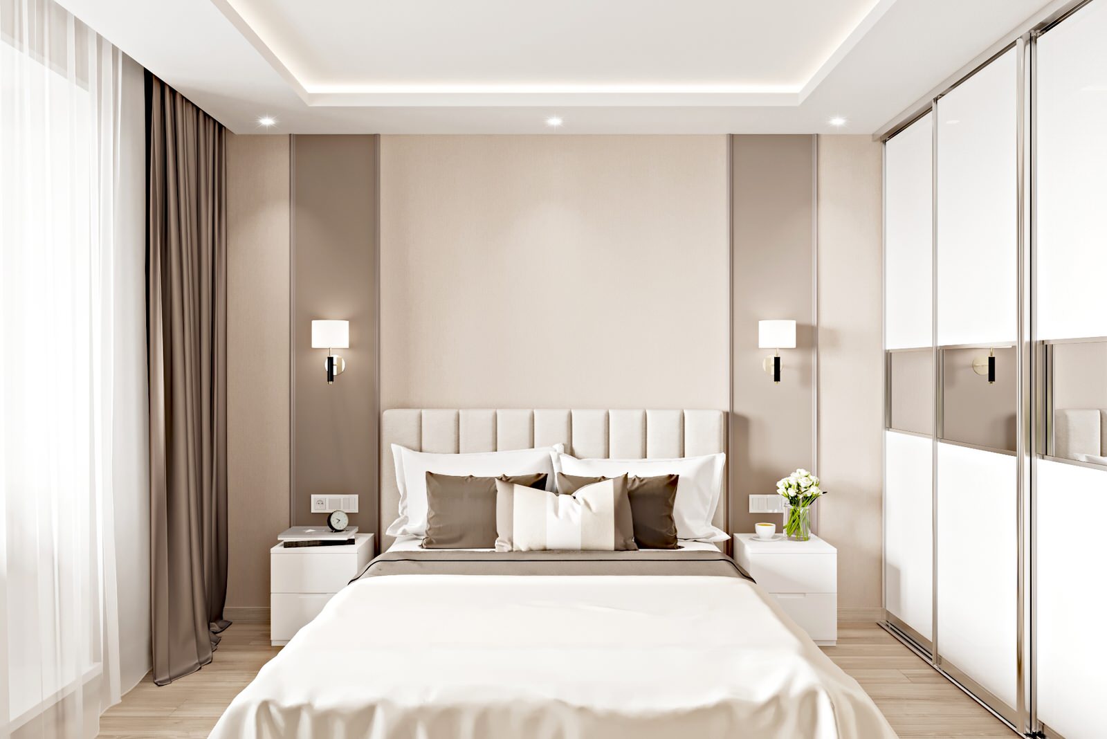 3-комн. квартира - 90 м2. Спальня