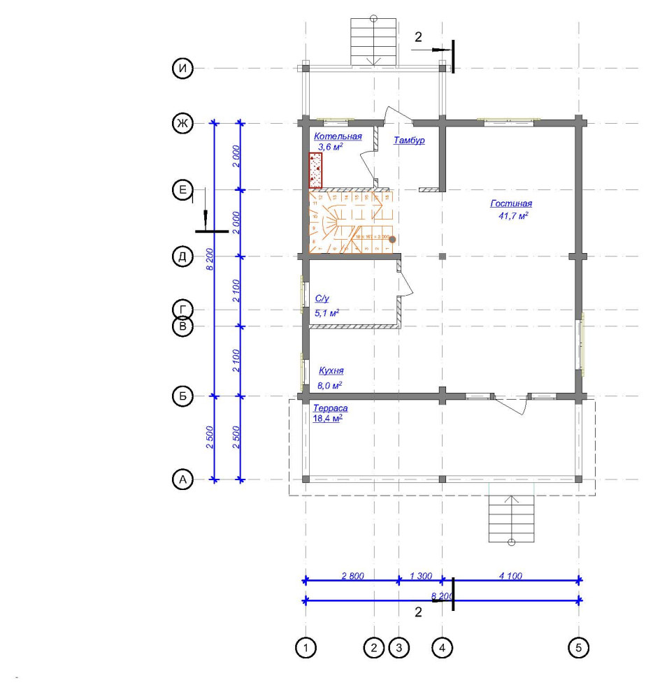 Дом из клееного бруса Ландыши-143