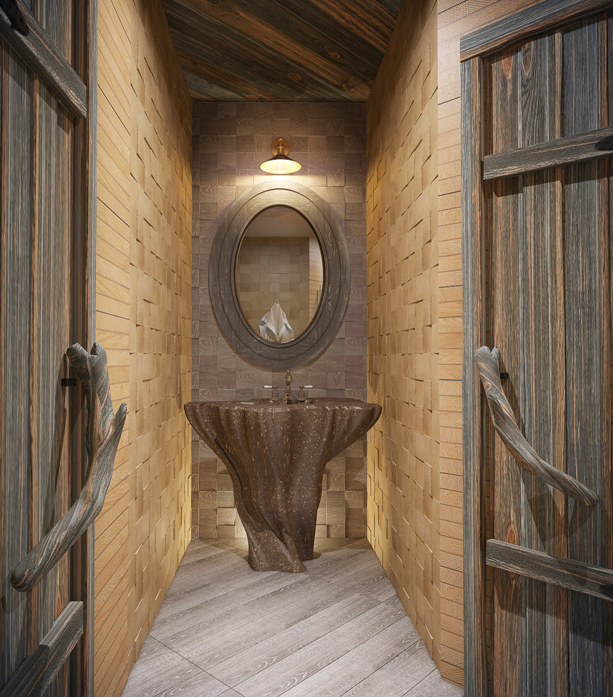 Проект интерьера бани на искусственном острове