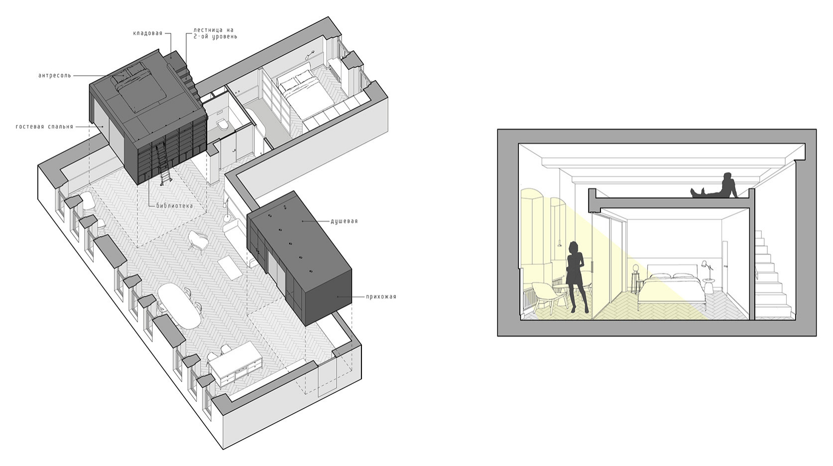 Houzz тур: Московский минимализм для пары из Петербурга