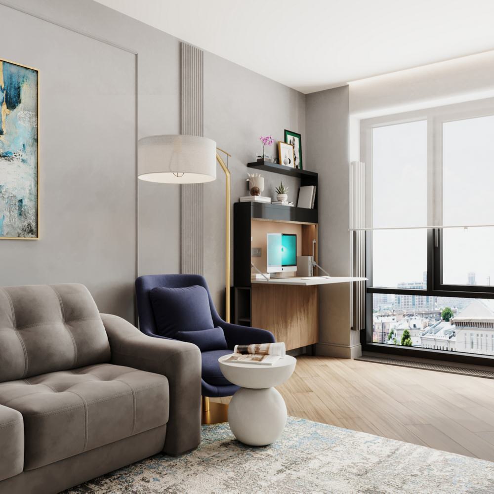 Кухня-гостиная в  ЖК "Filicity"