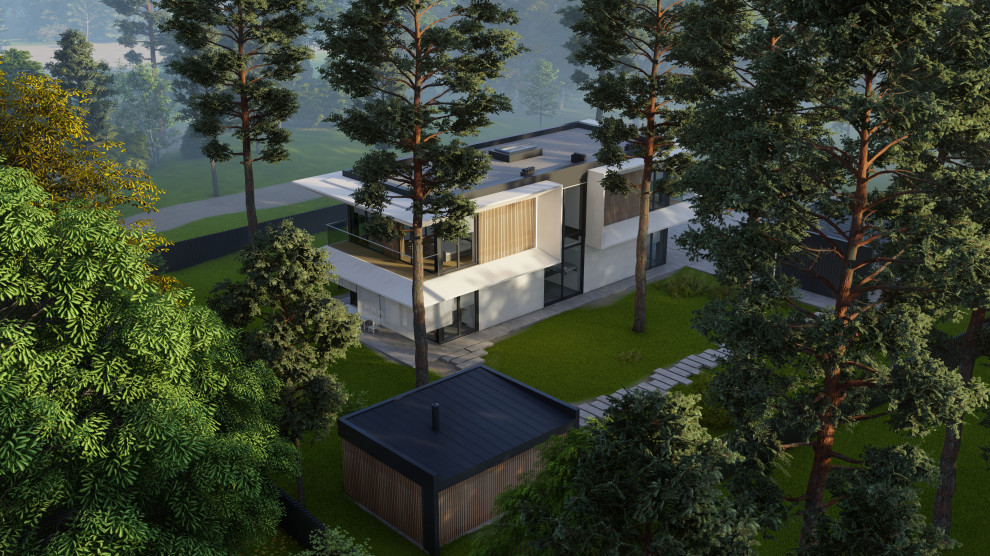 Hi-tech modern house 198+19+54