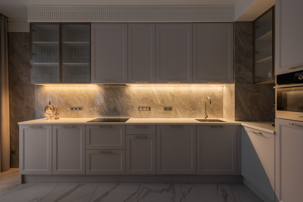 Полная меблировка квартиры в ЖК "Дом на Ярославской" дизайнер Елена Мархаюк