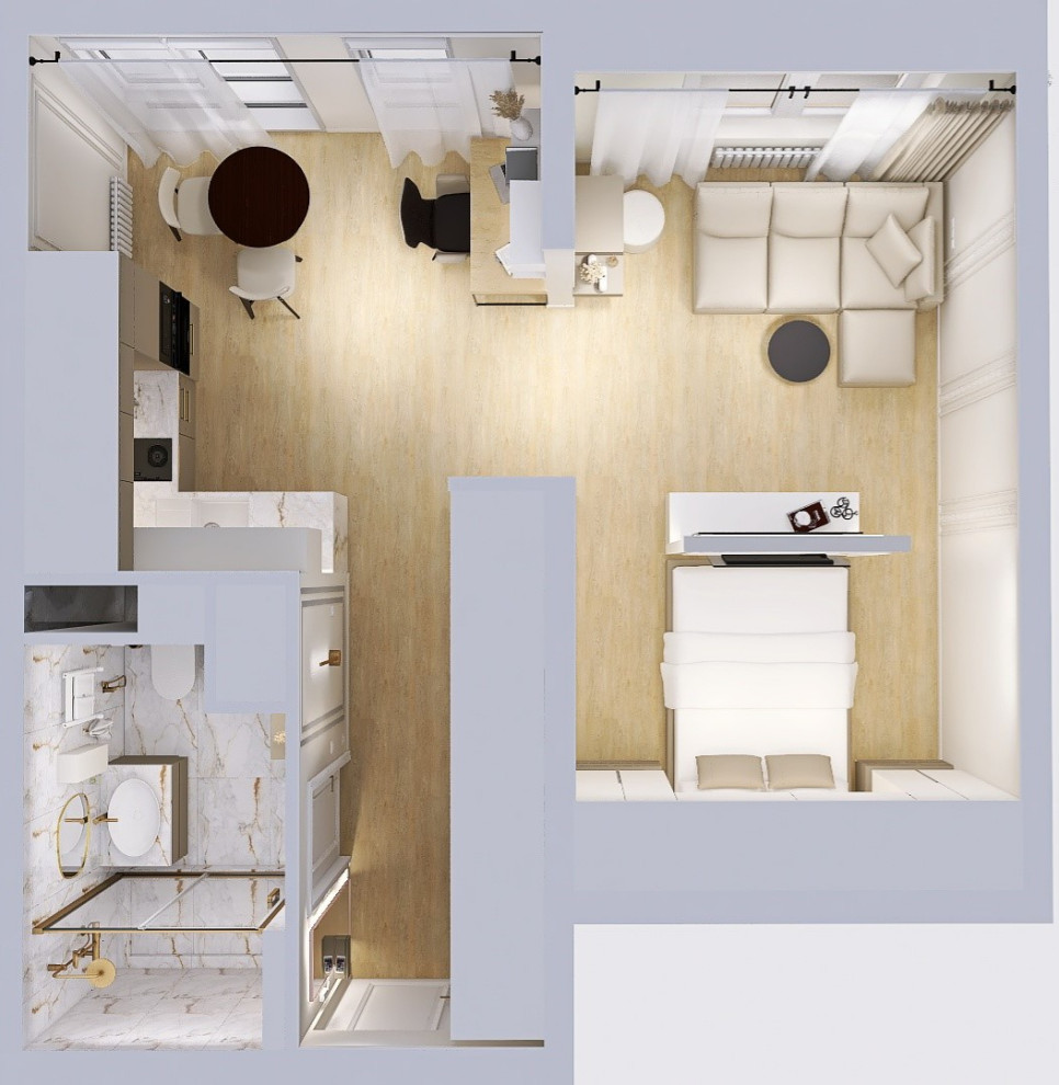 Планировка квартиры 39 кв. м.