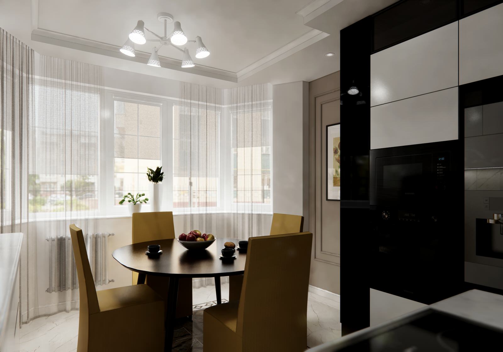 Квартира в стиле Ар-деко с элементами неоклассики в Москве